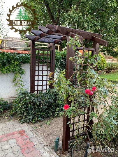 Пергола, Арки, Качели садовые деревянные