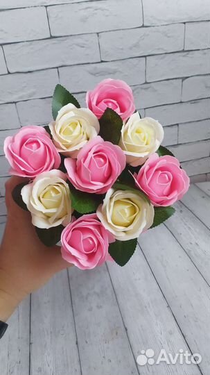 Букет из мыльных роз