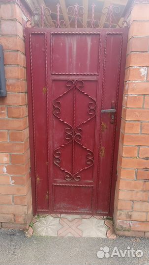 Кованые ворота и калитка б/у