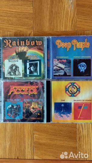 CD диски Deep Purple, Rainbow, Accept, ELO