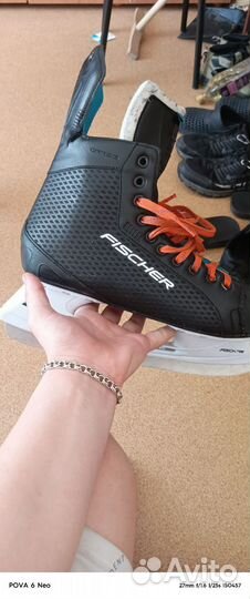 Коньки хоккейные Fisher, 42 размер