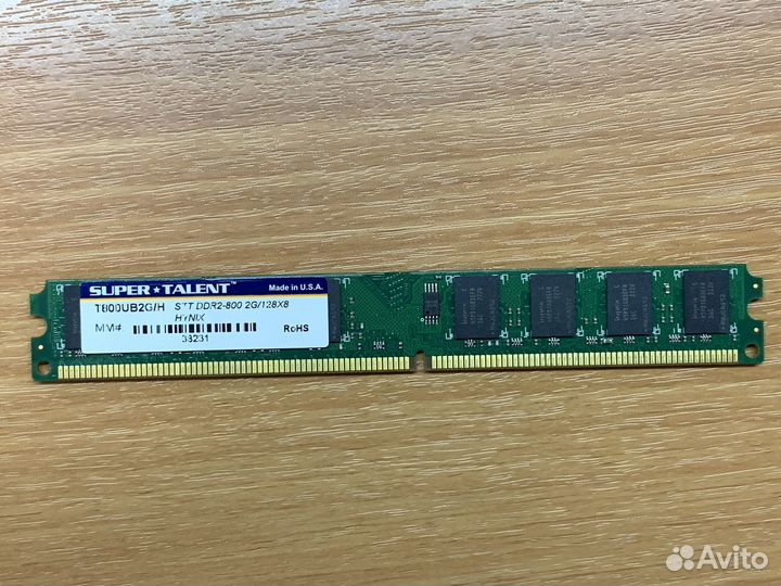 Оперативная память 2GB DDR2 800MHz Super-Talent