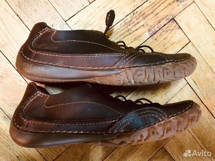 Английские ботинки/кроссовки/мокасины кожаные 43