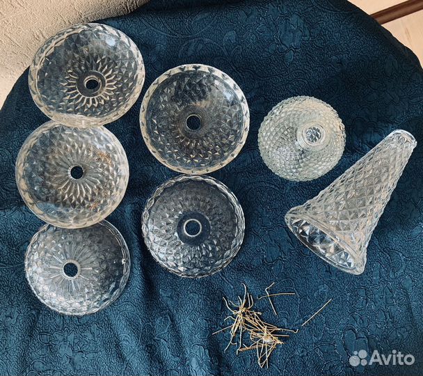 Подвески для люстры, детали, запчасти. Винтаж