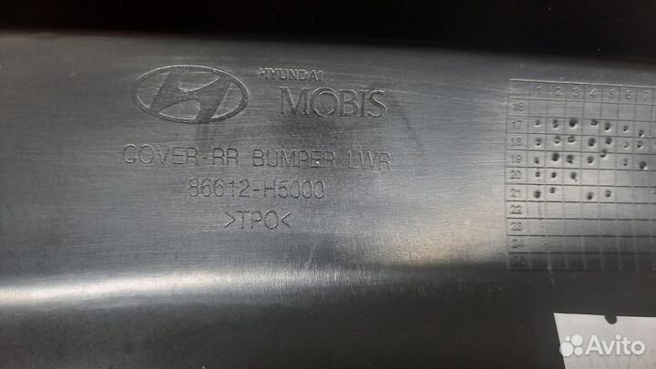 Накладка заднего бампера solaris