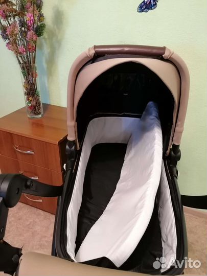 Новая коляска 3в1 Luxmom 92 (капучино)