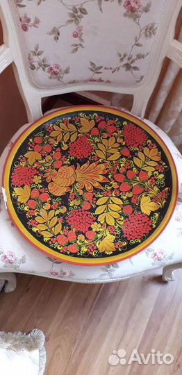 Панно (блюдо) хохломская роспись