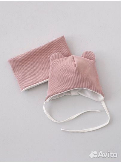 Комплект шапка и снуд детский