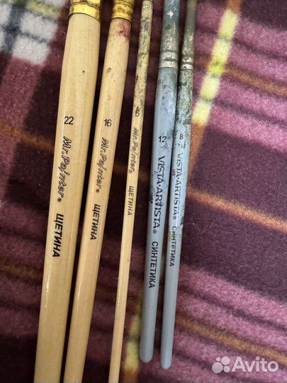 Кисточки из щетины и синтетики