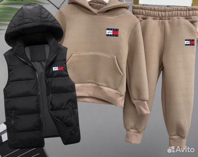 Спортивные детские тёплые костюмы 3в1