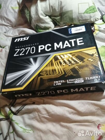Материнская плата lga 1151,DDR 4, msi z270 PC mate