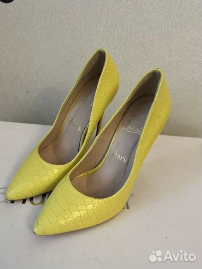 Желтые туфли 37 б/у