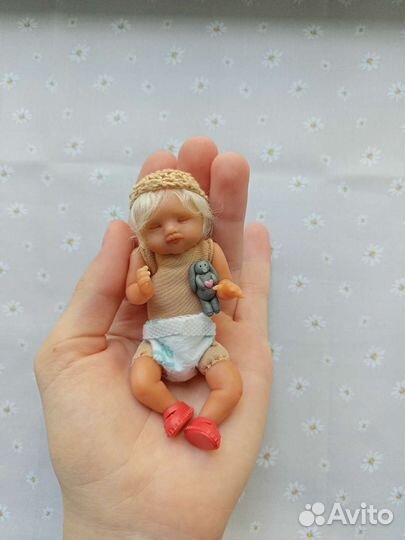 Мини реборн, коллекционная кукла