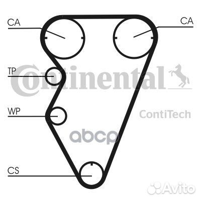 Комплект ремня грм ct929k2 ContiTech