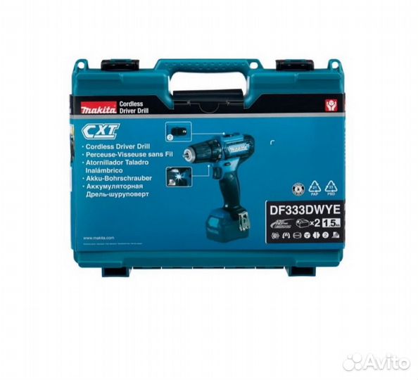 Акк. безударная дрель-шуруповерт Makita DF333dwye
