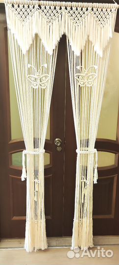 Шторы макраме