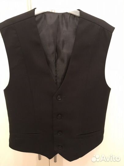 Жилет черный школьный для мальчика