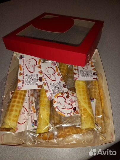 Вафельные трубочки. Зефир