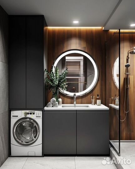 Тумбы и шкафы в санузел под заказ