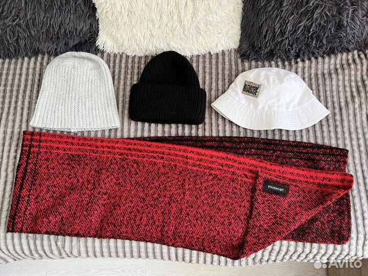 Женский шарф, панама, шапка