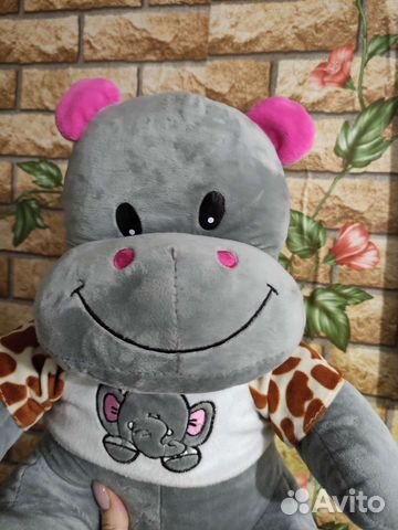 Мягкая игрушка бегемот