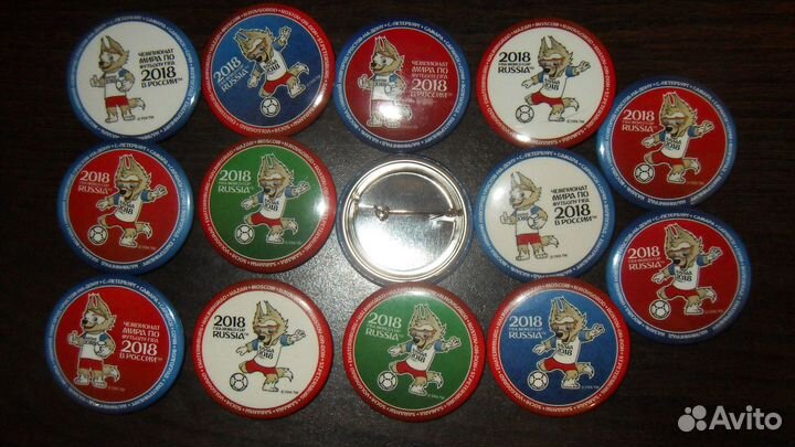 Значки чм по футболу 2018 г забивака