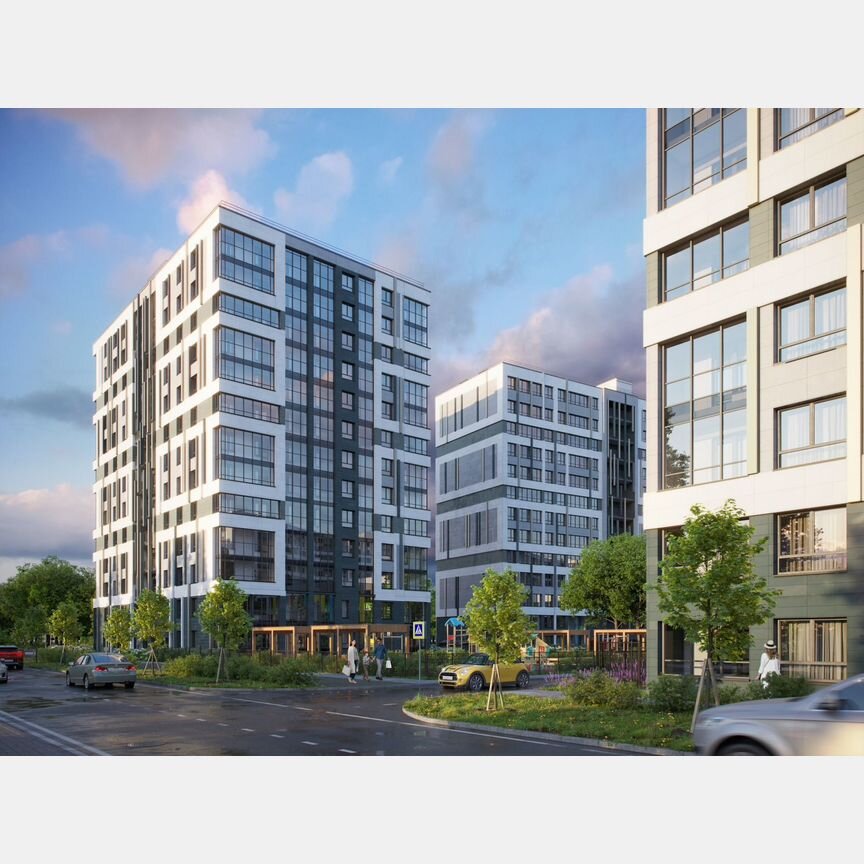 3-к. квартира, 84,9 м², 2/13 эт.