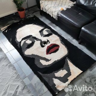 Портрет на холсте по фото. Картина-ковер из ворса