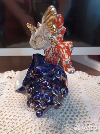 Статуэтка ракушка с рыбкой