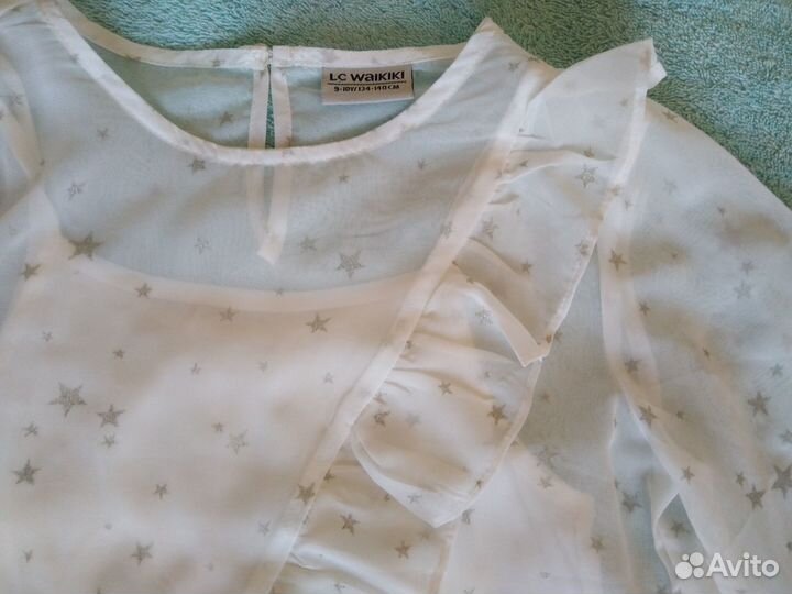 Блузка белая 134-140