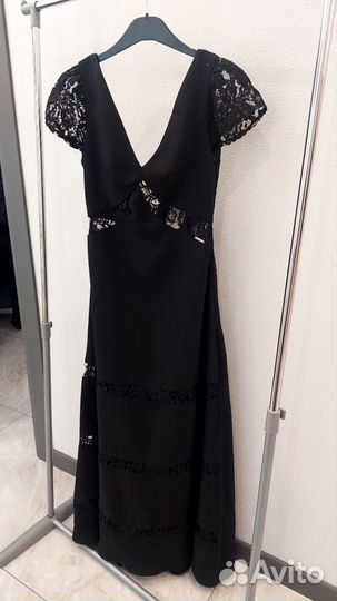 Платье вечернее Итальянское чёрное в пол 42-44р-р