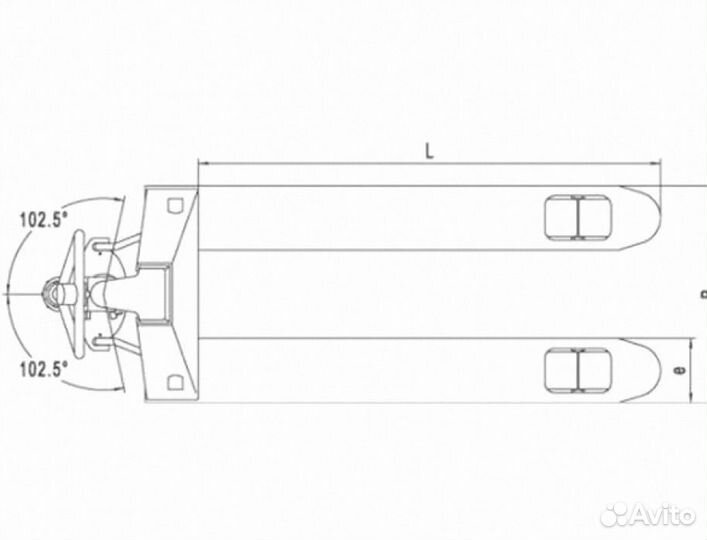 Гидравлическая тележка (рохля) ACL15 540x1800