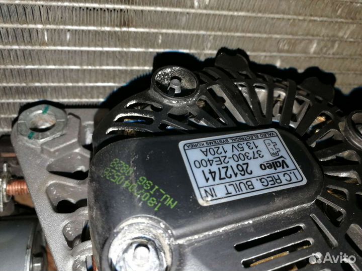 Генератор и компрессор Kia Hendai