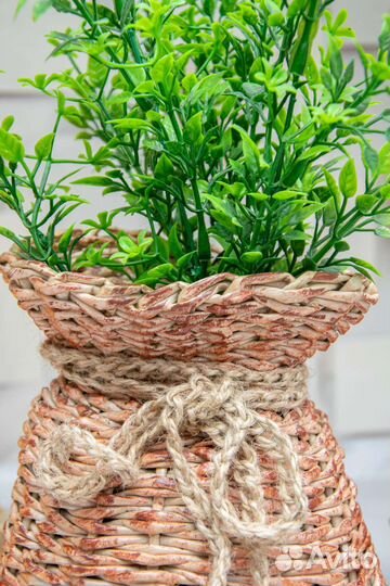 Корзины Плетение из бумажной лозы