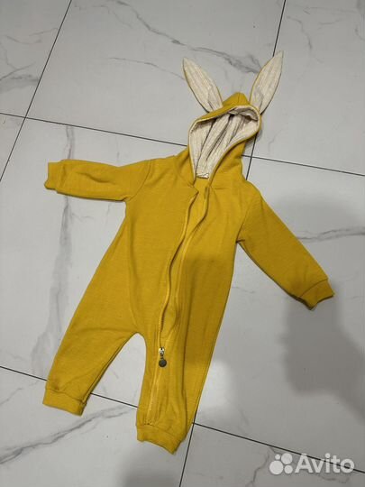 Комбенизон детский с ушками 74-80