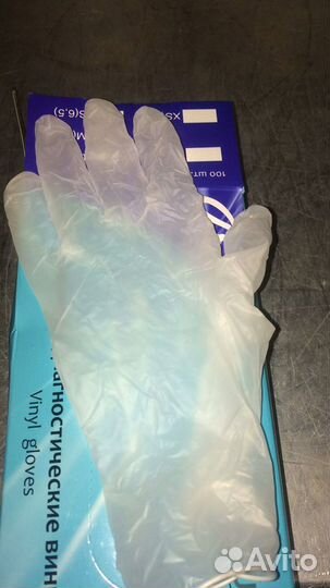 Перчатки виниловые