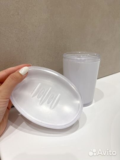 Мыльница и стакан для ванной