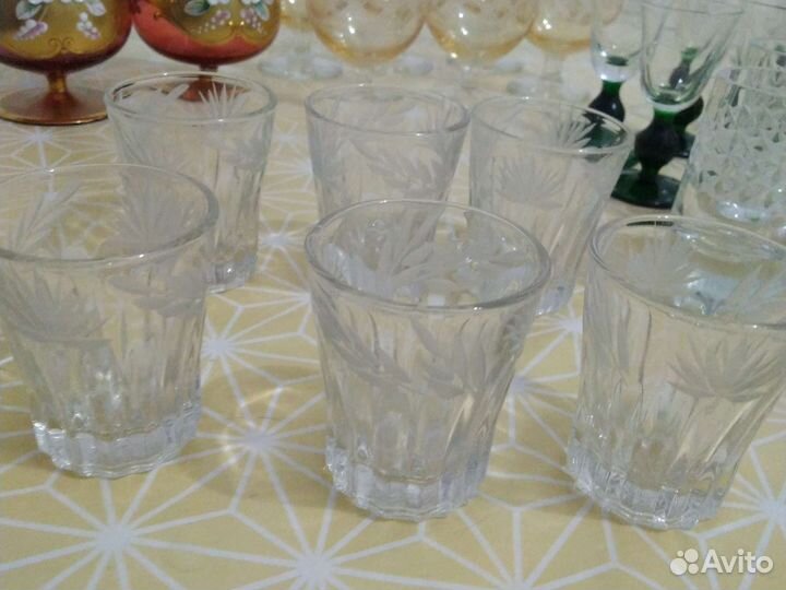 Фужеры и рюмки хрусталь ссср.Город Калинин