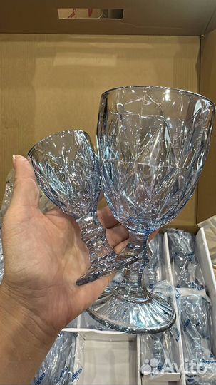 Наборы фужеры+рюмки по 6 шт