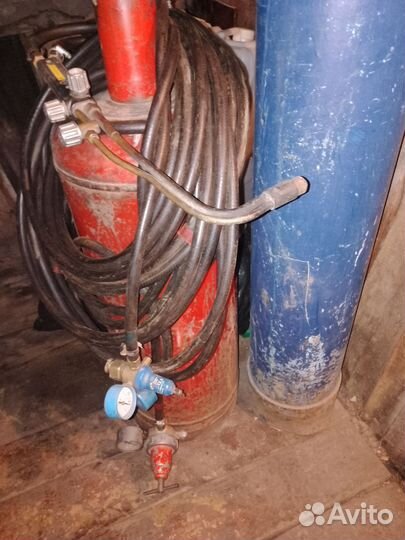 Газовый резак и баллоны