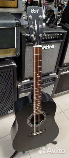 Трансакустическая гитара Cort AD810 BKS TA