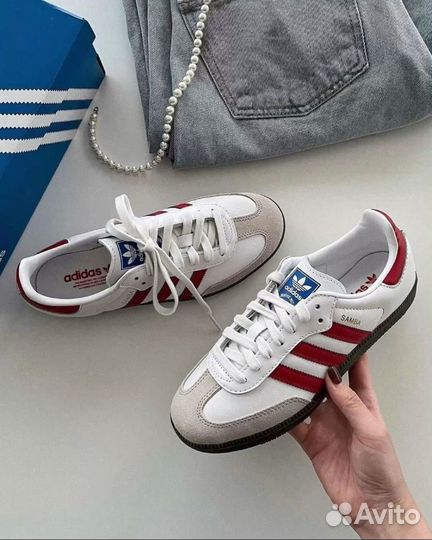 Adidas Originals Samba OG 'White Better Scarlet'