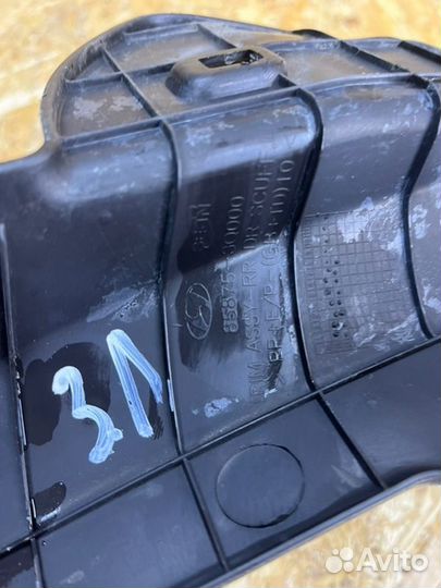 Накладка порога задняя левая Hyundai Sonata седан