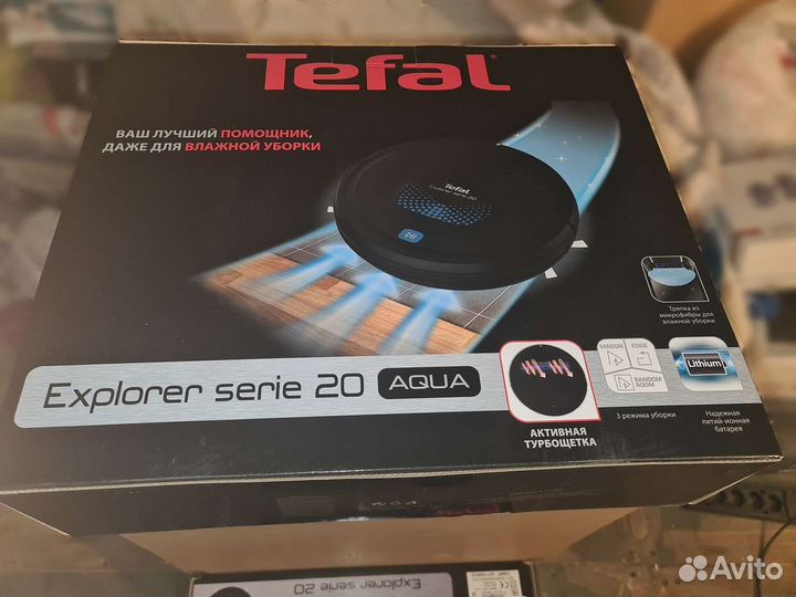 Робот пылесос Tefal RG6875 новый моющий