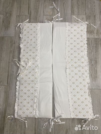 Комплект детского белья с бортиками и балдахином