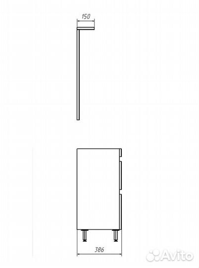Тумба ASB-Mebel Коста 60 ясень Фостер 60