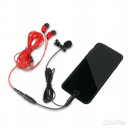 Микрофон петличный (петличка) для iPhone