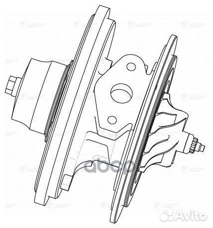 Турбокомпрессор б/корп. (картридж) для а/м PSA