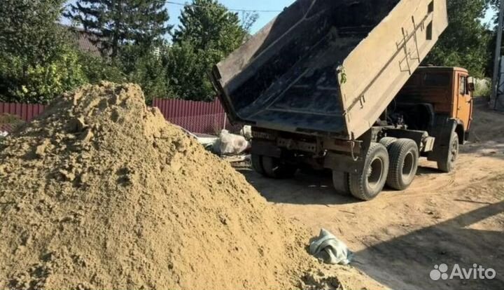 Песок карьерный с доставкой