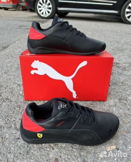 Кроссовки Puma Ferrari Drift Cat /black red